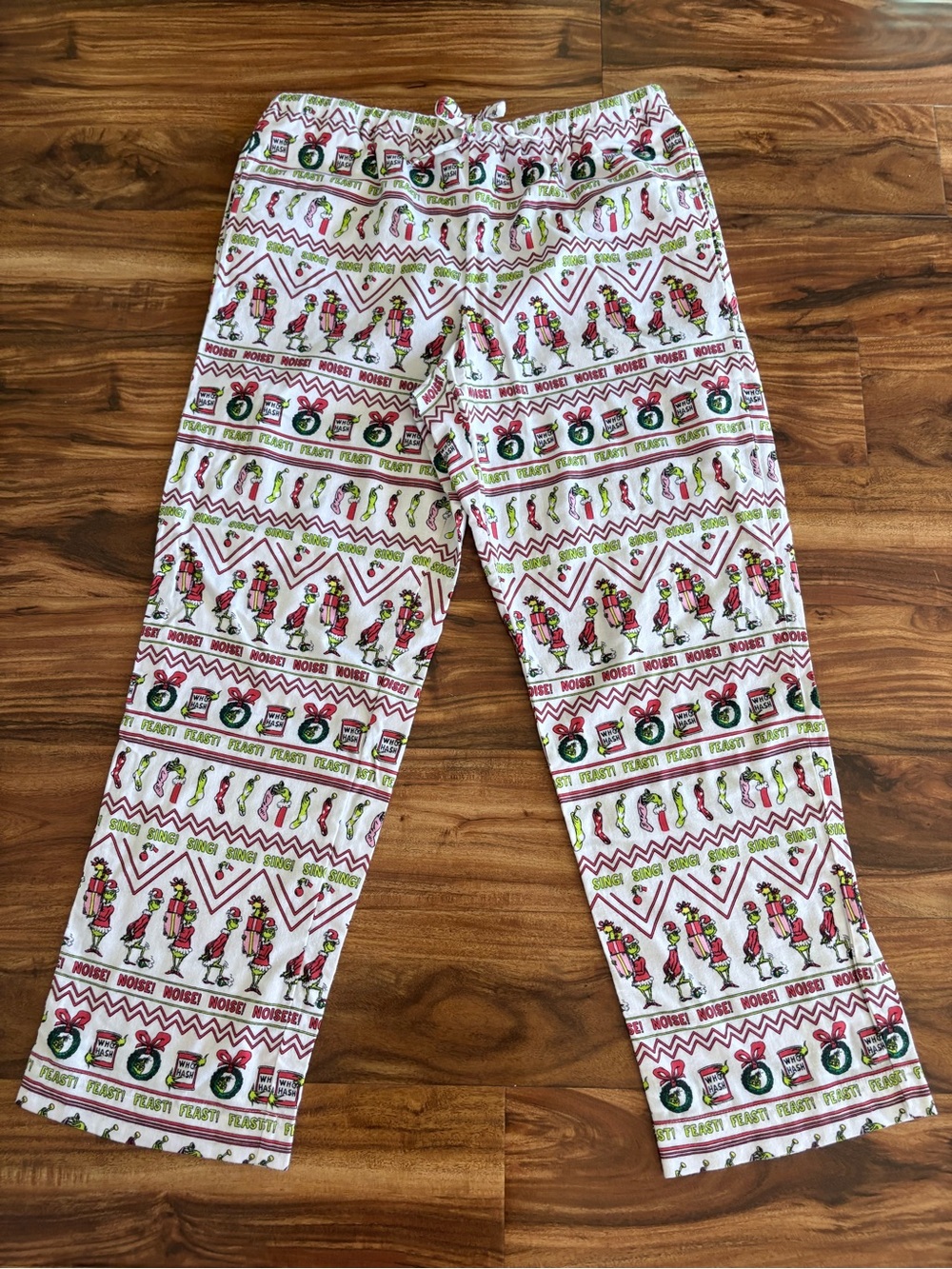 NEW Hanna Andersson Unisex Adult The Grinch Xmas Flannel PJ Lounge Pants Large L